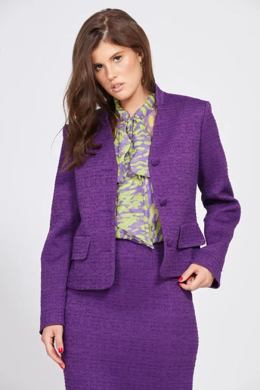 Костюм твид 2501 фиолетовый - Eola фото 5