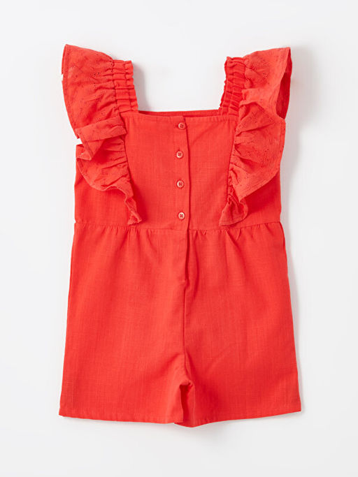 Kare Yaka Basic K?z Bebek K?z Bebek Salopet