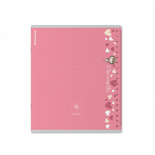 Цена за 10 шт. Тетрадь школьная ученическая ErichKrause Ruler Magic ассорти, 18 листов, линейка (в плёнке по 10 шт.)_MIX-PACK  фото 3