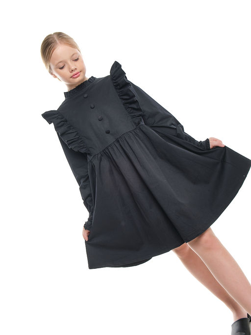 Платье черное нарядное для девочки 33-24251 черный - Mini maxi фото 23