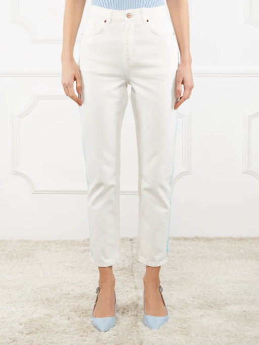 Джинсы женские ZZ-WT030321-00 white - Eleganzza фото 2