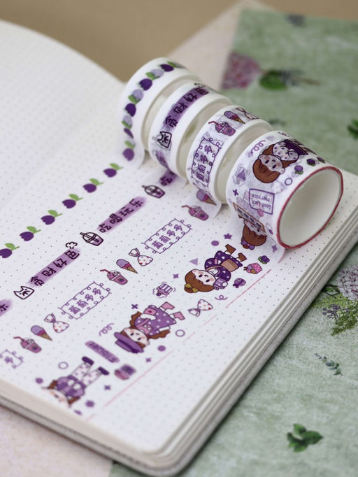 Набор декоративного скотча Fruit friend, purple