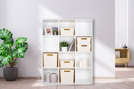 Коробка для хранения квадратная 23 л 29,4*29,4*30,1 см Береста с крышк(слон. кос) (модель 6823126) - Elan gallery фото 4