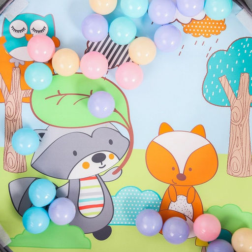 Развивающий коврик 3 в 1 Енот, 68х68 см, Крошка Я  фото 8