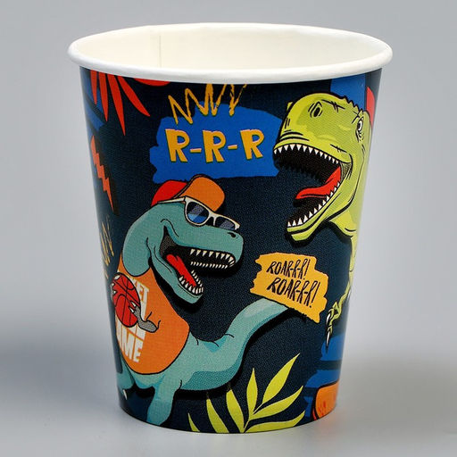 Стакан бумажный Джунгли, 250 мл, в наборе 6 шт. - Страна карнавалия фото 2