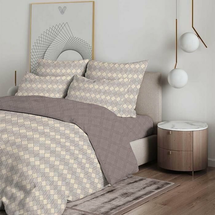 КПБ Магия комфорта-вид 1 бязь хлопок 100% 1, 5 сп. - Лен поволжья фото 2