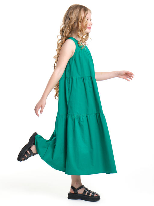Платье Boho для девочки подростка UD 5169 изумрудный - Mini maxi фото 6