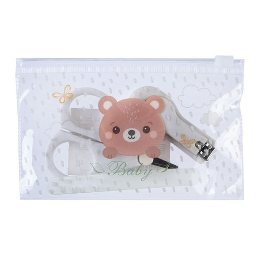 Маникюрный набор детский для самых маленьких «Мишка» (ножницы+щипчики+пилка)