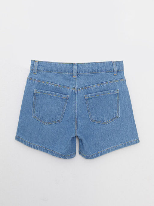 Nak?? Detayl? K?z ?ocuk Jean ?ort - Waikiki фото 2