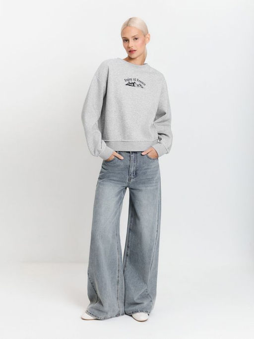 10200170189 Джемпер жен. Maura серый меланж - Concept club фото 7