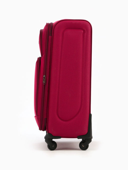 Чемодан на колёсах средний 72 л (M), на молнии, с увеличением, кодовый замок, 4 колеса, красный