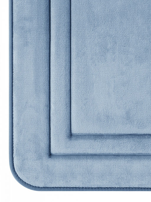 Коврик для ванной 55x80 синий полиэстер 100%