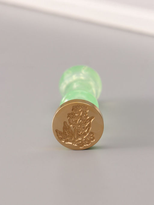 Подарочный набор для сургучной печати «Растение», печать, ручка, сургуч, 12.5×10×3.6 см