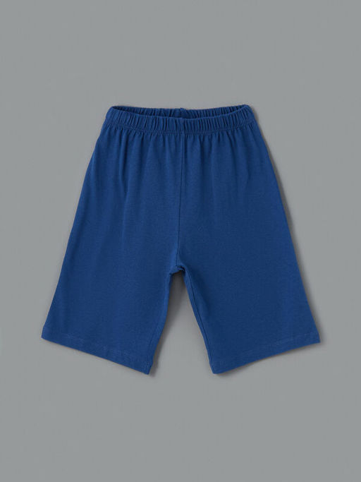 Bisiklet Yaka Erkek ?ocuk ?ortlu Pijama Tak?m?