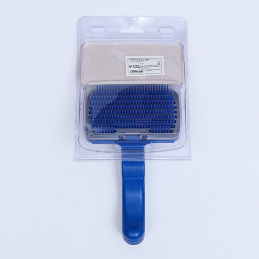 Пуходёрка пластиковая с самоочисткой большая, 12 х 20 см, синяя - Пижон фото 8