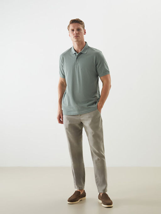 Polo Yaka K?sa Kollu Pike Erkek Ti??rt