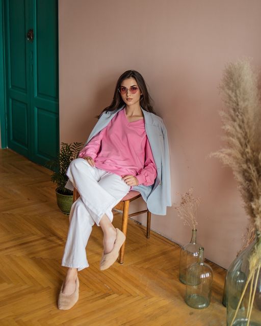 Свитшот с V-образным вырезом 93.4.2 - Elena sorti фото 11