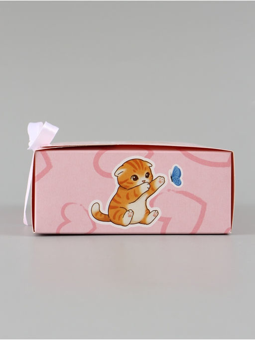Цена за 3 шт. Коробка подарочная самосборная «Держи подарочек», 16.5×12×5 см, с лентой