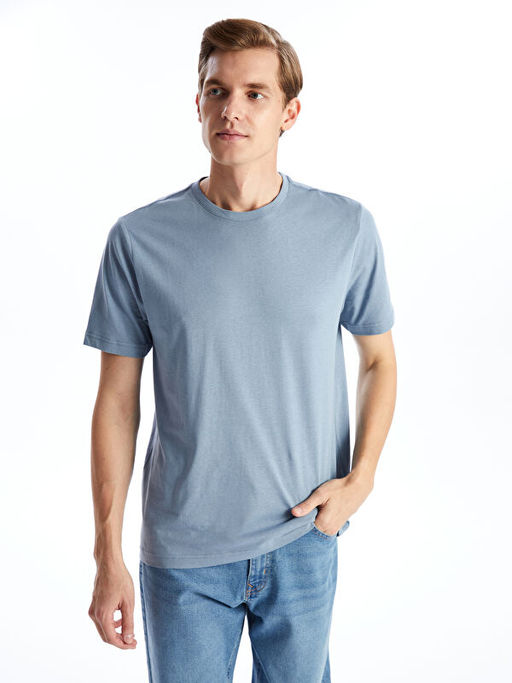 Bisiklet Yaka Penye Erkek Ti??rt