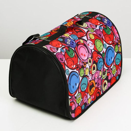 Сумка - переноскара для животных, каркасная, ПВХ, 46 х 28 х 29 см, микс цветов - Пижон фото 3