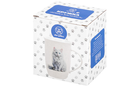 Кружка 450 мл 12*9*12,5 см Кошка Василиса, NEW BONE CHINA - Elan gallery фото 7