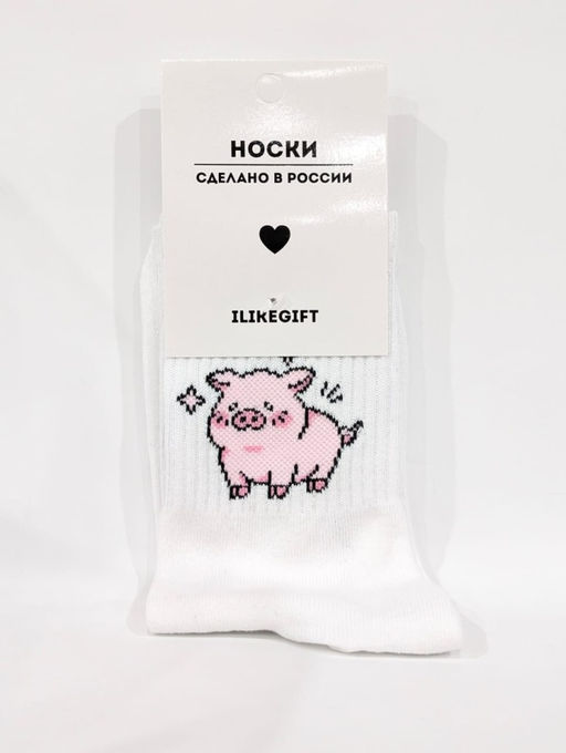 Носки Pig shining, цвет белый, мужские/женские р. 35-40