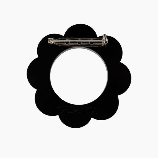 Брошь Черная ромашка - Orgalica фото 3