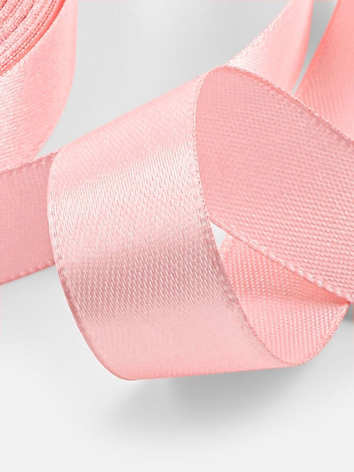 Лента атласная, 20 мм × 23±1 м, розовая