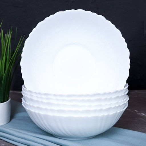 Столовый набор 14 предметов с вазой для фруктов / 13/7578/XN (WHITE) /уп 2/цветная коробка - Галеонтрейд фото 5