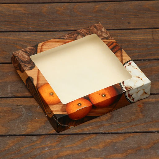 Цена за 20 шт. Коробка складная Новогоднее настроение, 20 х 20 х 4 см - UPAK LAND фото 2