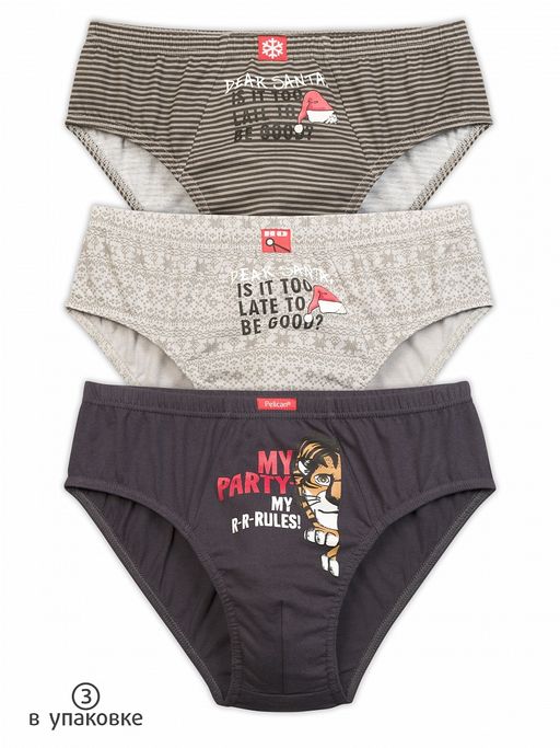 BULB5870(3шт. в упаковке) трусы для мальчиков