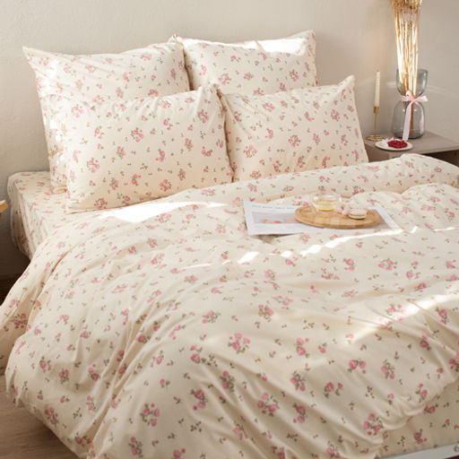 КПБ Чистый хлопок евро макси, наволочки 50х70, поплин, 100% хлопок, Гербариум Пододеяльник 200х220 с прорезью, простыня классическая 235х260 подшита с 4-х сторон, наволочки 50х70 с клапаном - 2 шт. - Традиция фото 29