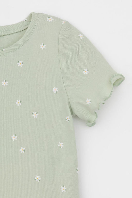 Crockid _ К 1632-1/морская пена,поле с ромашками пижама для дев  фото 2