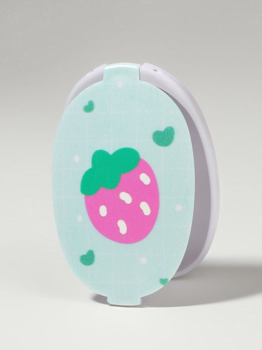 Зеркало складное «Клубника», с расчёской, 6.5×9.5 см