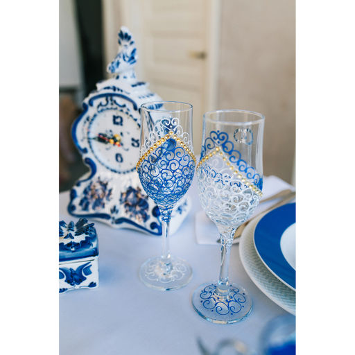 Свадебные бокалы «Кольца», 2 шт. по 200 мл