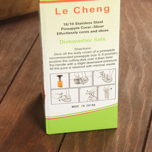 Нож фигурный для ананаса/нарезки фруктов, 9×25 см, чёрный