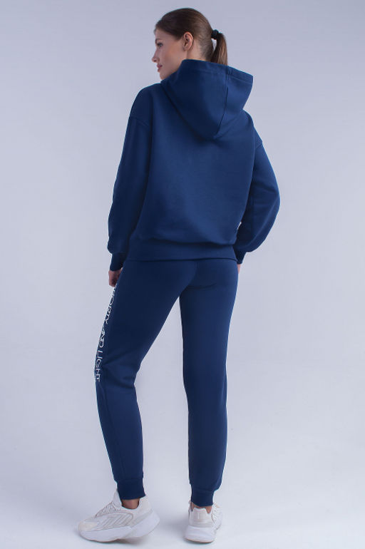 Арт. 2521 Костюм с брюками женский 44-52 (5 шт) Цвет:верх-темно-синий, низ-темно-синий - Калинка фото 4