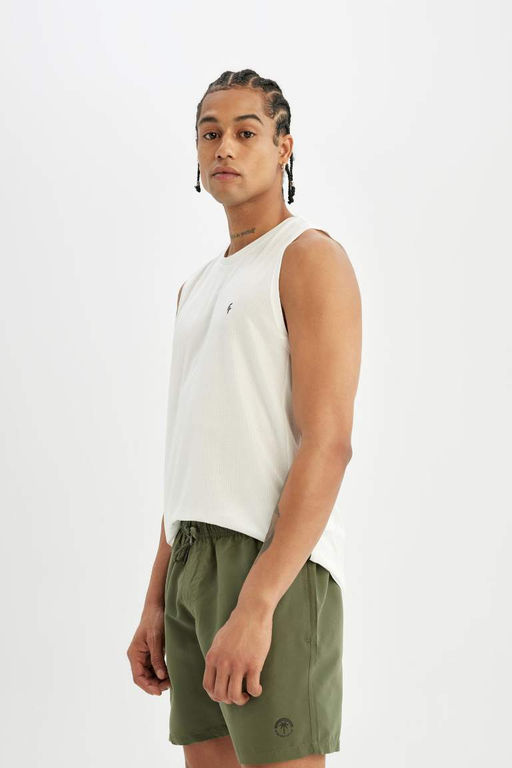 Короткие шорты для плавания стандартного кроя - Defacto фото 3