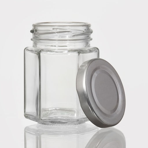 Цена за 2 шт. Банка для сыпучих продуктов Доляна «Идиллия», 80 мл, 5.5×7 см, с металлической крышкой, стекло, прозрачная