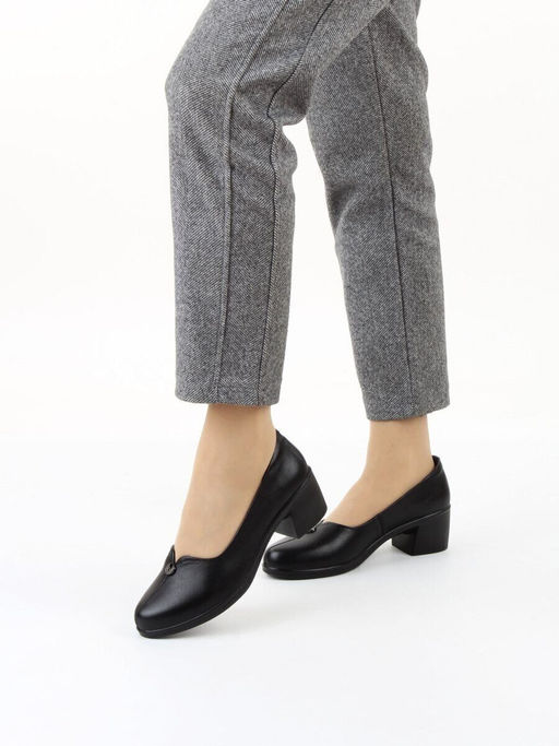 06-YDN15-20 BLACK Туфли женские (натуральная кожа)