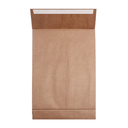 Цена за 250 шт. Пакет почтовый крафт C4 229 x 324 х 40 мм, без подсказа, без окна, отрывная лента, 130г/м