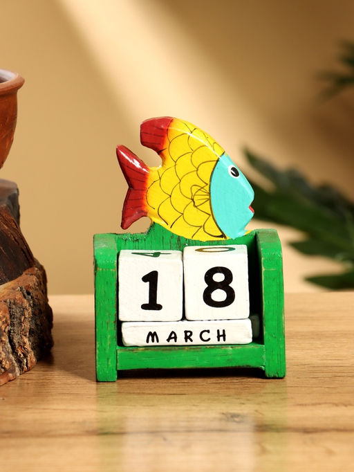 Календарь настольный Рыбка, 749 см, дерево, зелёный - Simaland фото 2