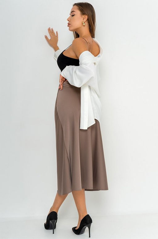 Женская шелковая юбка миди Happy Fox  фото 35