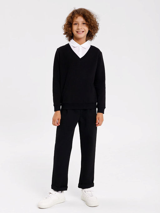 Брюки для мальчиков в черном оттенке - Mark formelle фото 2