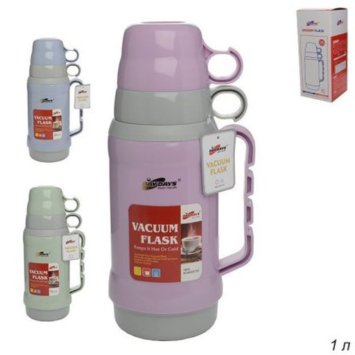 Термос 1 л и 2 кружки / 96100TT /уп 12/ - Галеонтрейд фото 2