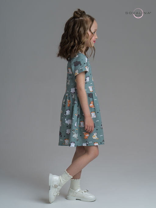 Платье Лето котята хаки - Sovalina фото 13