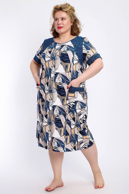 Халат 004 домашний на молнии