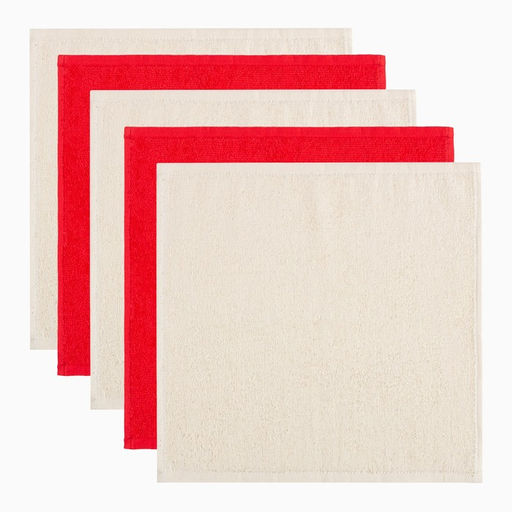 Набор салфеток махровых универсальных в корзинке Этель Клубника30х30см-5шт,100% хлопок,340г/м2  фото 2