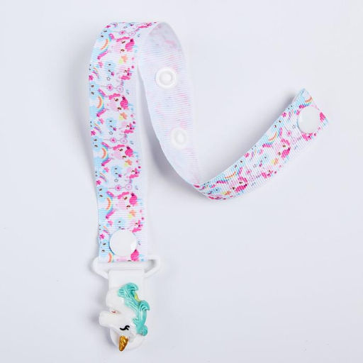 Держатель для соски - пустышки M&B «Единорог», на ленте