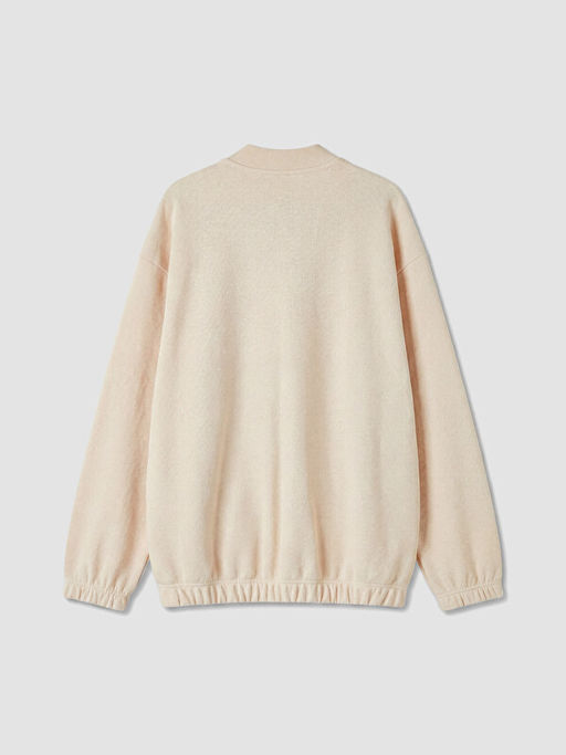 Kolej Yaka Erkek ?ocuk Fermuarl? Sweatshirt